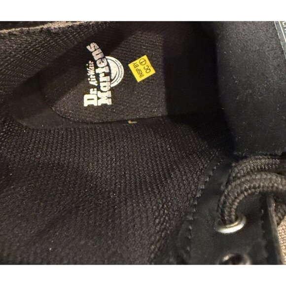 Doc Martens Delaney Youth US 1 Girls Black Leather Combat Boots Zip Ankle Dr - Picture 11 of 11